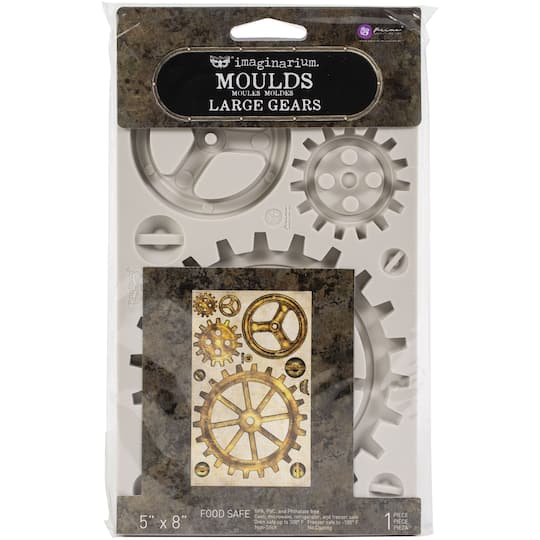 Finnabair&#xAE; D&#xE9;cor Moulds&#xAE; Large Gears Silicone Mold